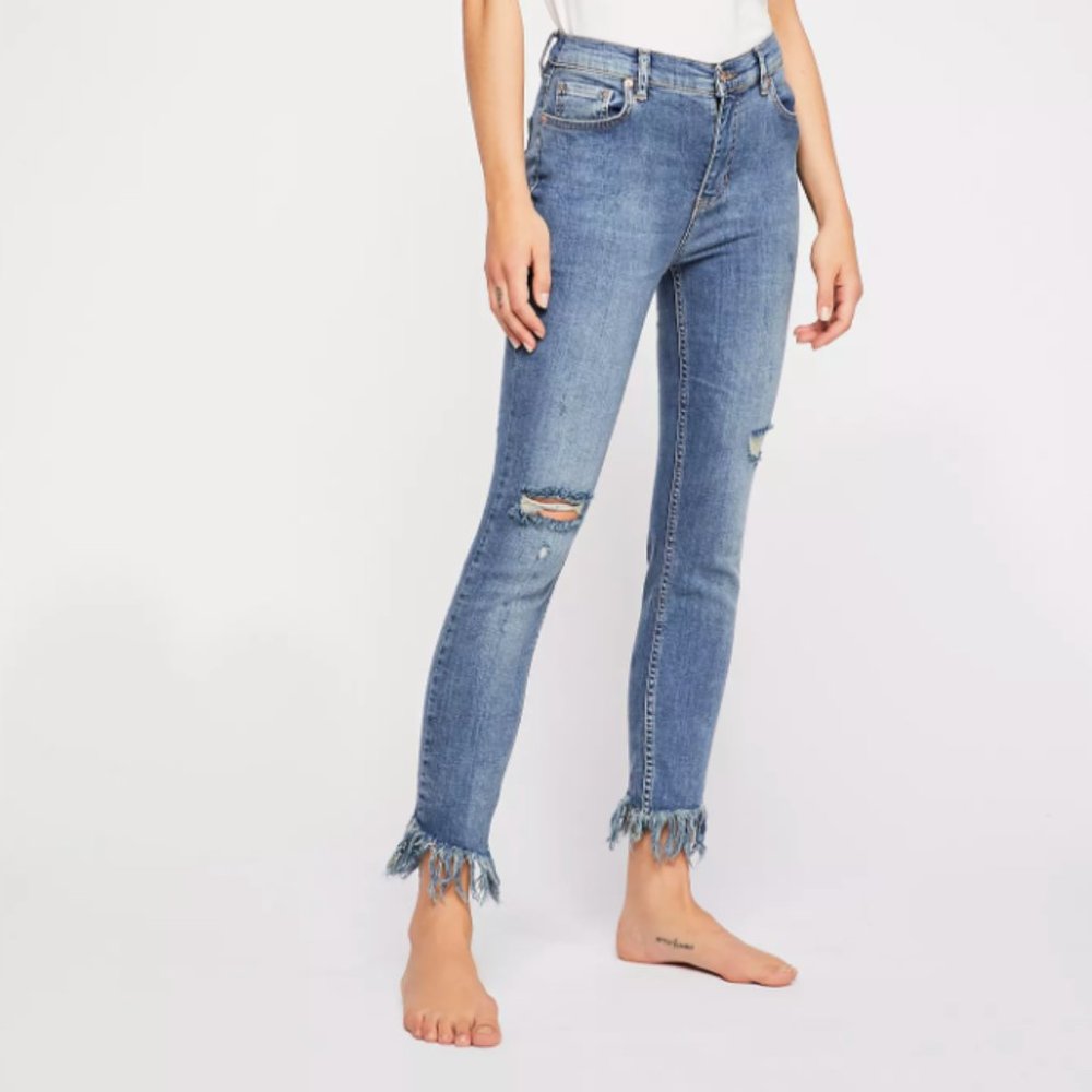 Great Heights Frayed Skinny Jeans